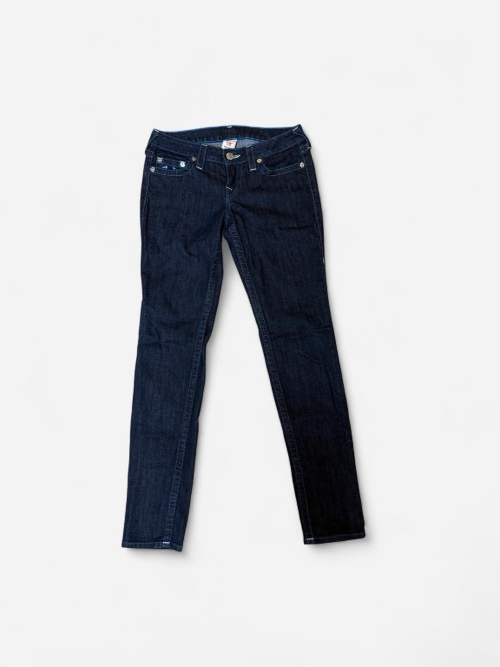 True Religion Deep Indigo Straight Leg Jeans